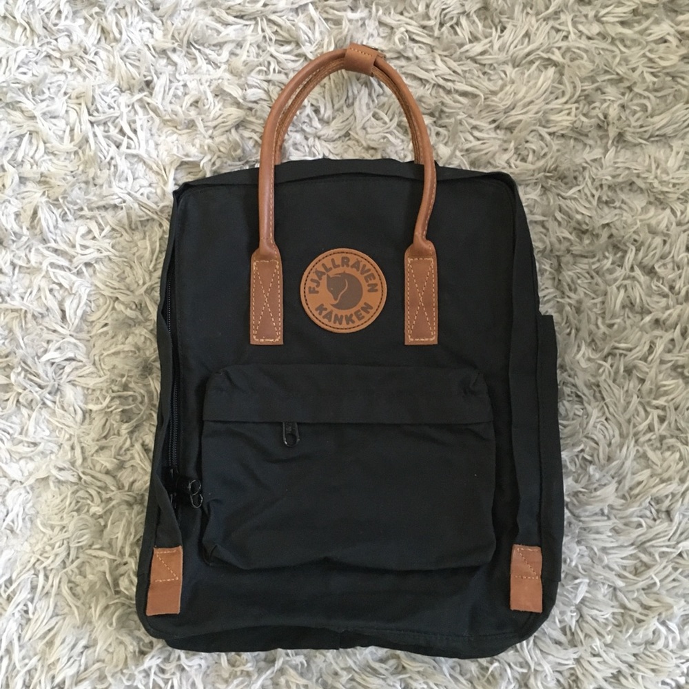 Fjallraven Kanken Backpack Leather Black